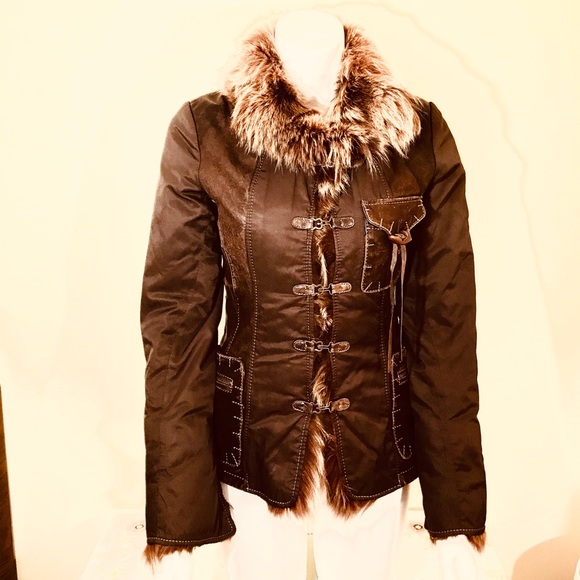 Danier Jackets & Blazers - Danier Leather Coat with fur trim